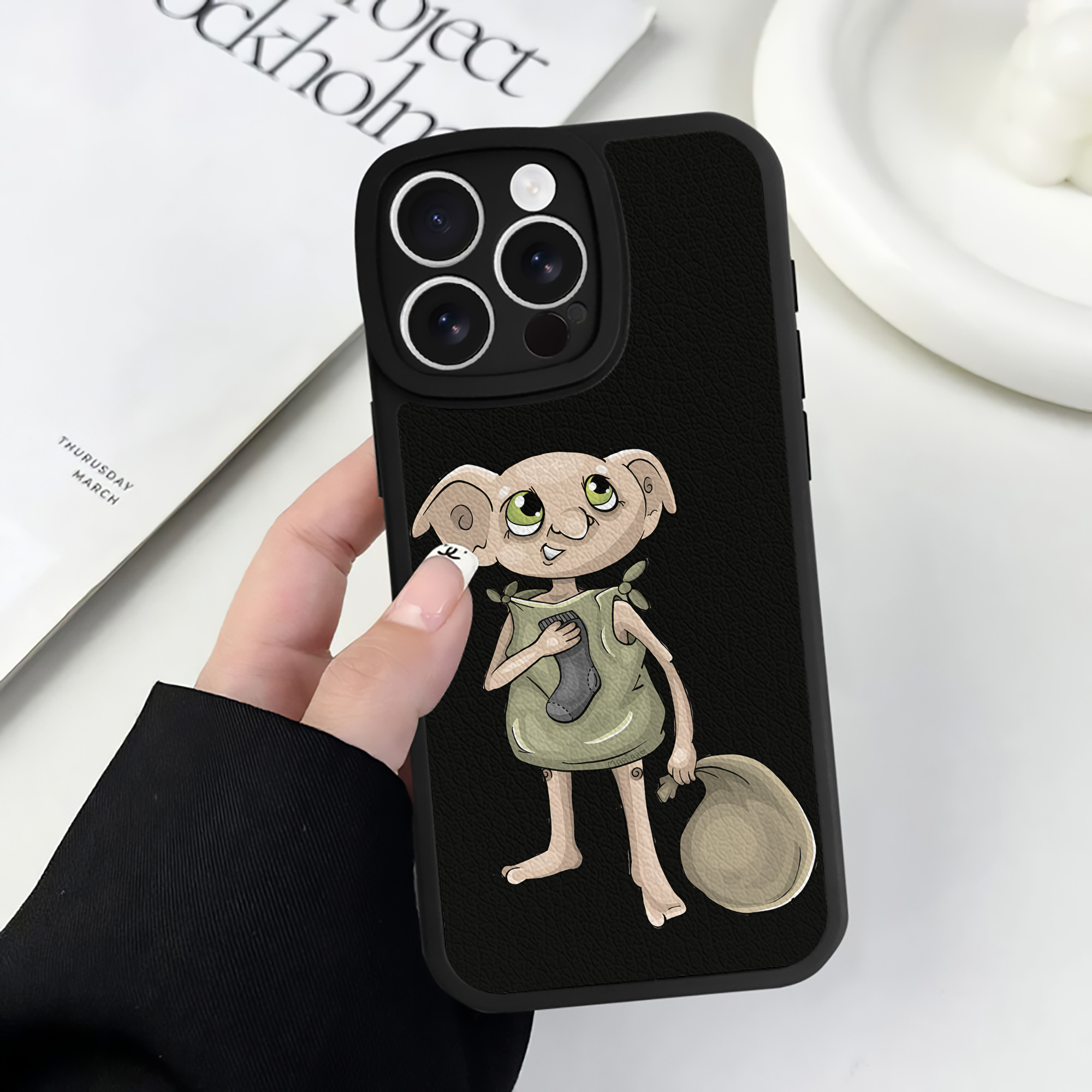 （画像用） Harry Potter ハリー・ポッターシリーズ 【iPhone 16シリーズ対応】シリコンスマホケース（レザー調） 材質：シリコン
